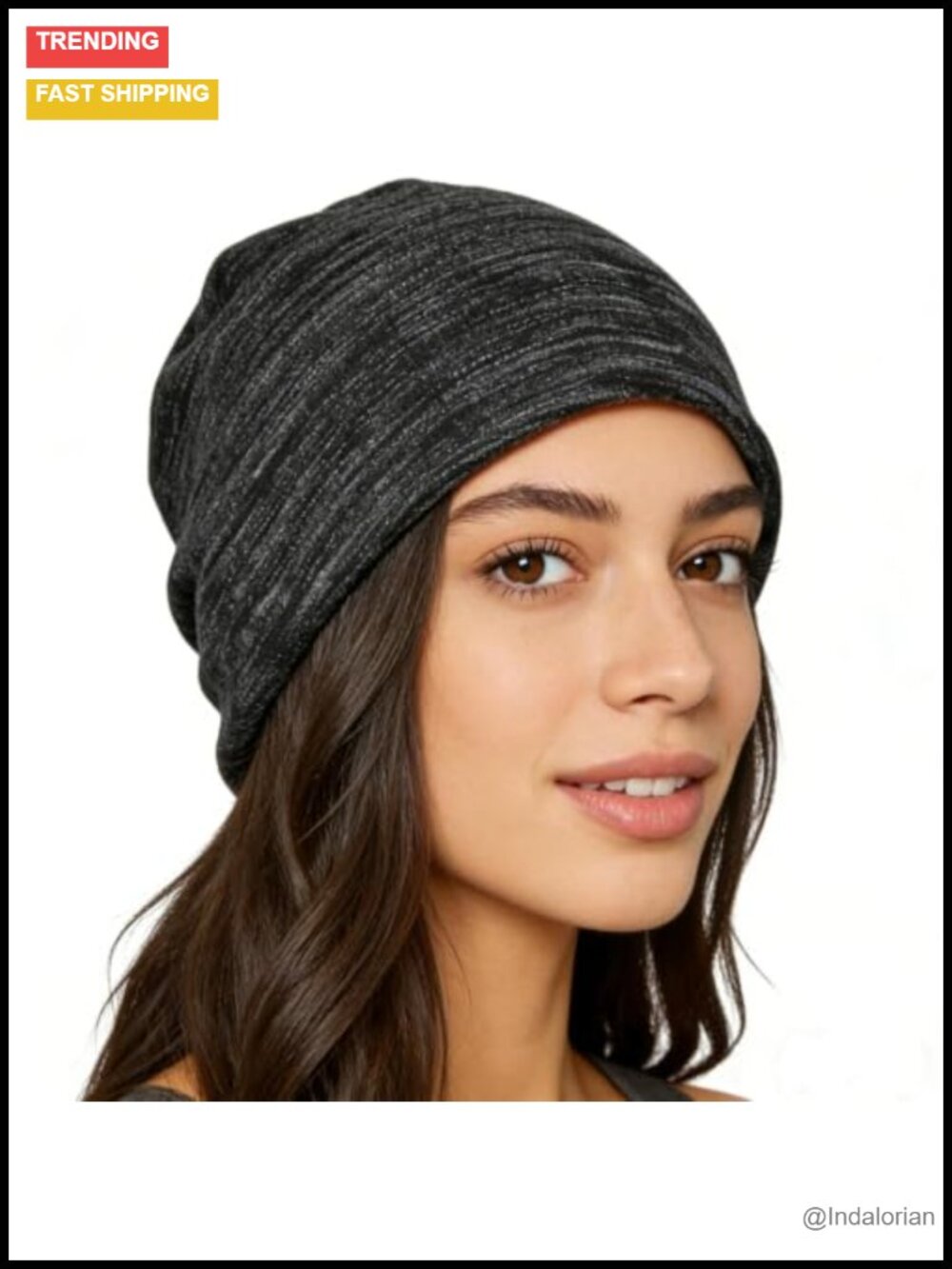 Faraday Slouch Beanie Silver Fiber Knit EMF Protection Hat
